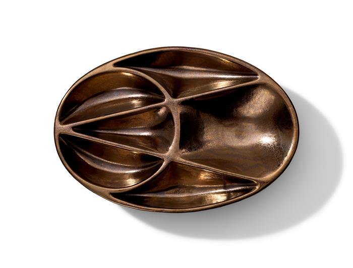 Artiscape Bowl Bronze Glazed Ceramic