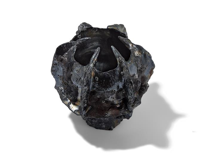 Obsidian Glazed Vessel