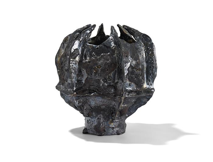 Obsidian Glazed Vessel
