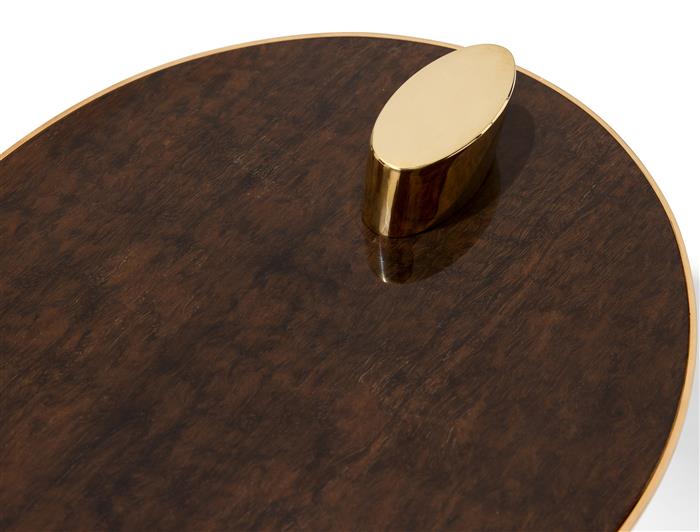 Surf Cocktail Table Polished Natural Bronze