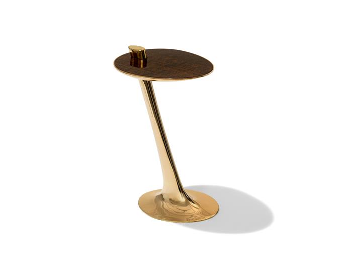 Surf Cocktail Table Polished Natural Bronze