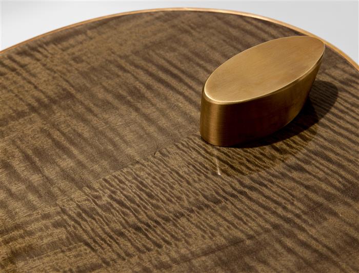 Surf Cocktail Table Dark Bronze To Natural Bronze Gradient