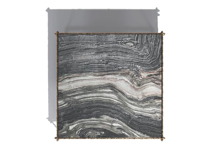 Draft Square Coffee Table Natural Bronze