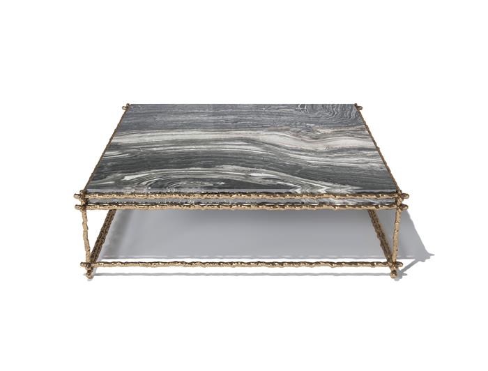Draft Square Coffee Table Natural Bronze