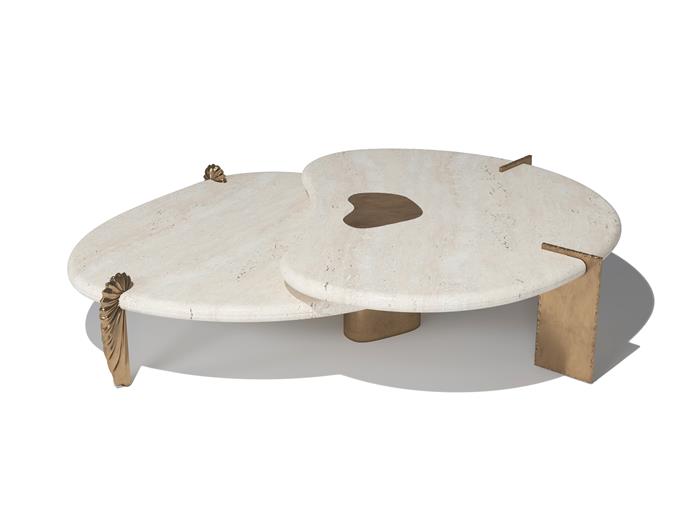 Nautilus Coffee Table Natural Bronze