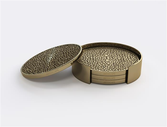 Bronze Shagreen Coaster