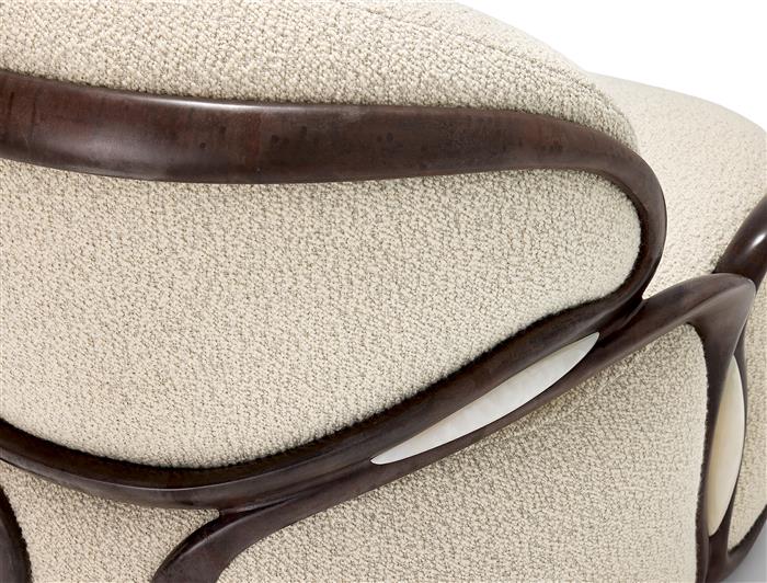 Cell Chair Aged Aluminum