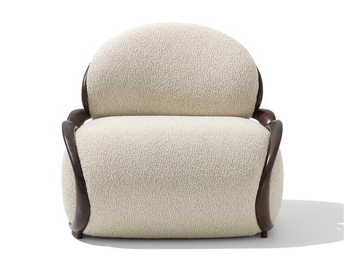 Cell Chair Aged Aluminum