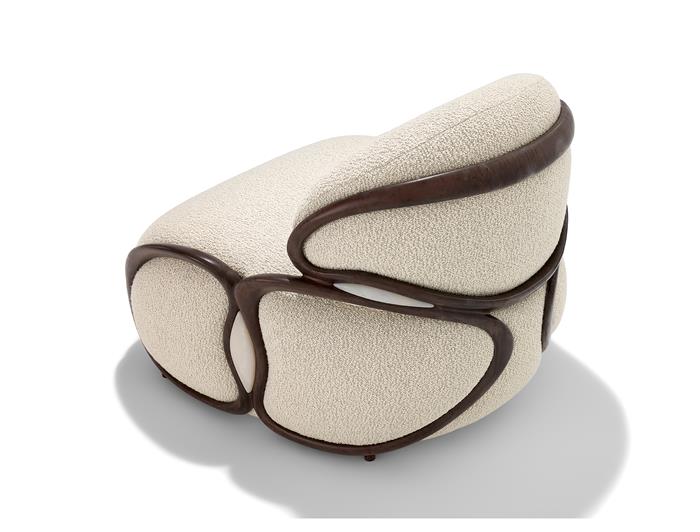 Cell Chair Aged Aluminum