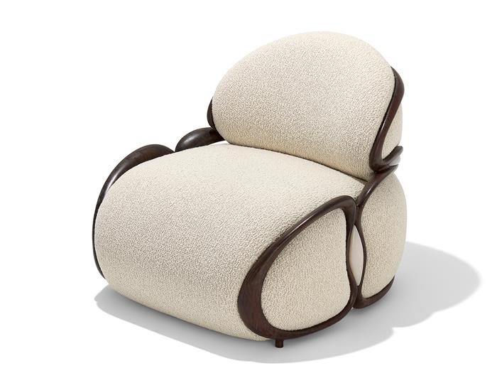 Cell Chair Aged Aluminum