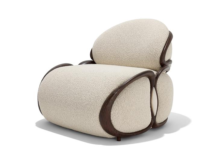 Cell Chair Aged Aluminum