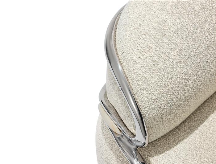Cell Chair Polished Aluminum