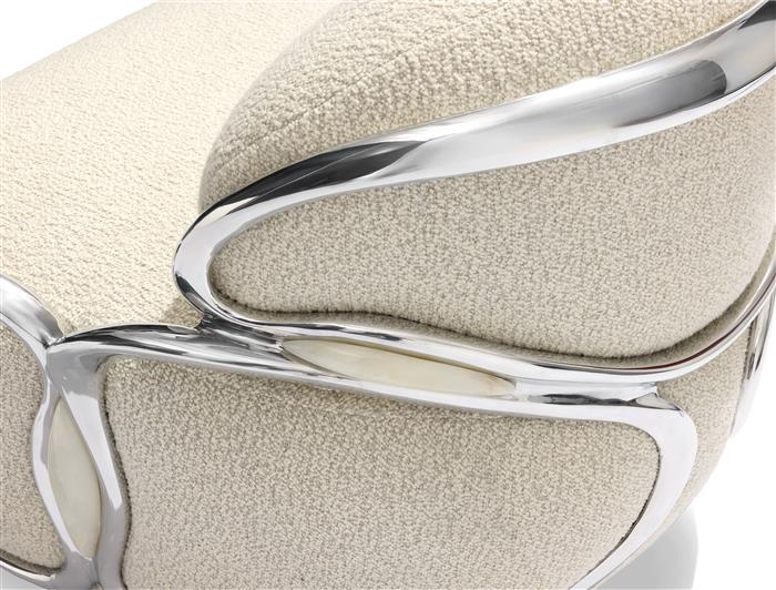 Cell Chair Polished Aluminum