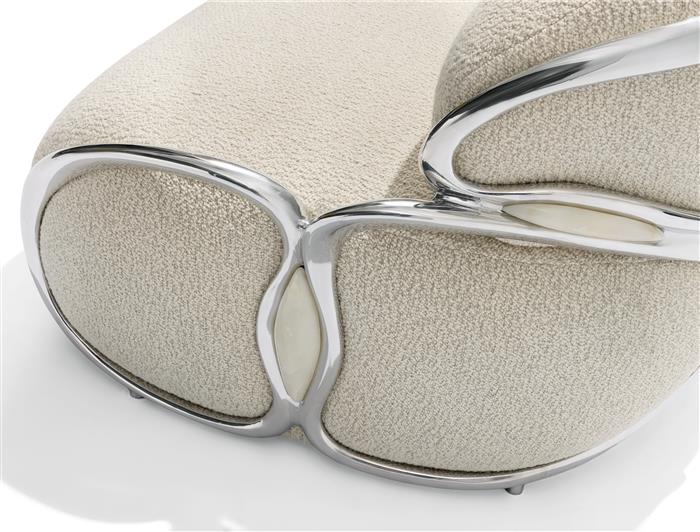 Cell Chair Polished Aluminum
