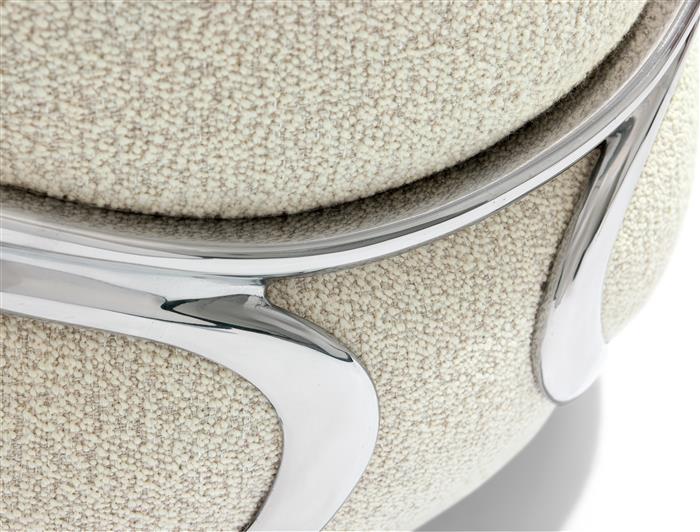 Cell Chair Polished Aluminum
