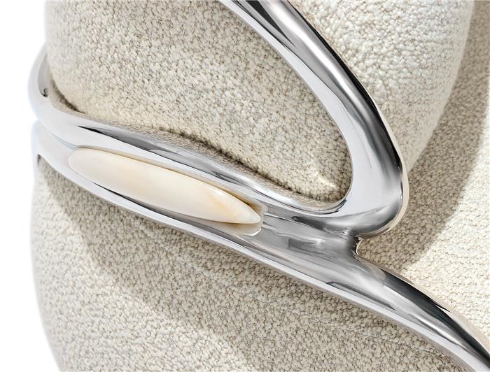 Cell Chair Polished Aluminum