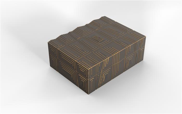 Dark Bronze Pyramid Box