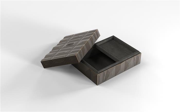 Dark Bronze Pyramid Box