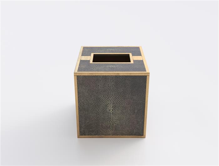 Dark Shagreen Tissue Box Cover