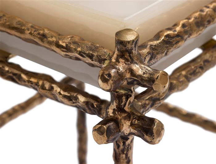 Draft Cocktail Table Natural Bronze