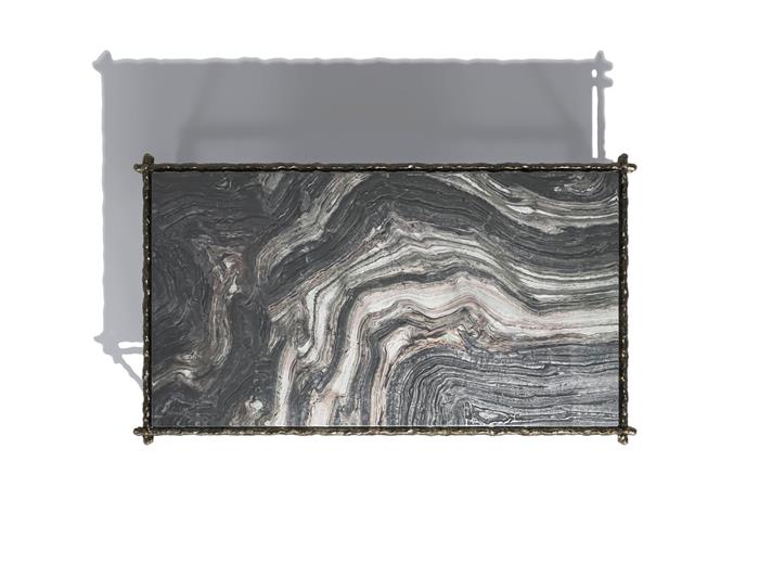 Draft Rectangle Coffee Table Dark Bronze