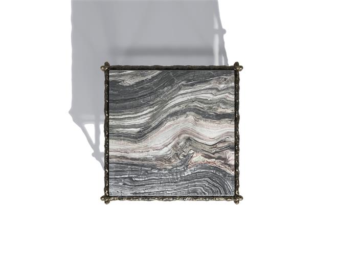 Draft Side Table Dark Bronze