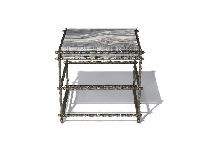 Draft Side Table Dark Bronze