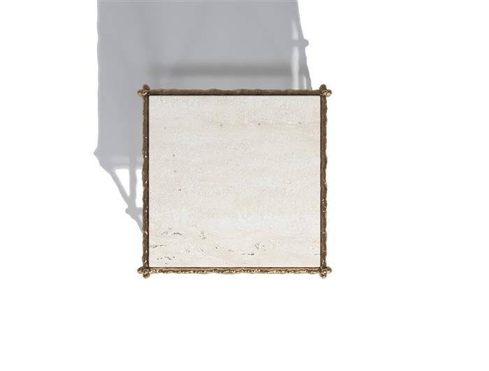Draft Side Table Natural Bronze