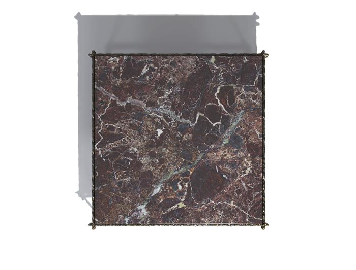 Draft Square Coffee Table Dark Bronze