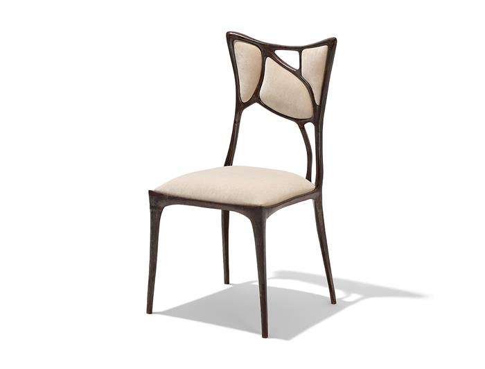 Erosion Dining Chair Aged Aluminum