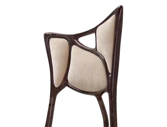 Erosion Dining Chair Aged Aluminum