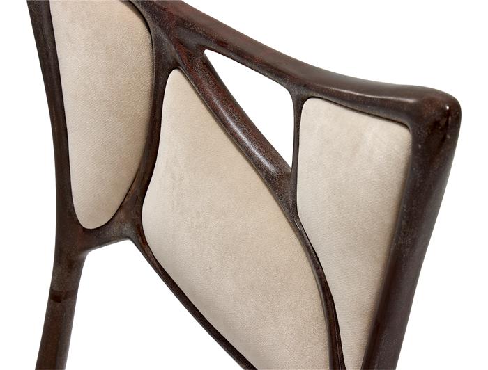 Erosion Dining Chair Aged Aluminum