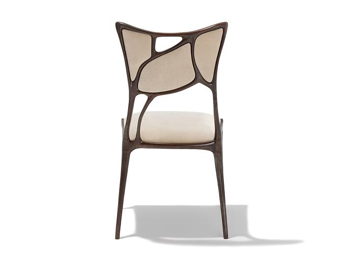 Erosion Dining Chair Aged Aluminum