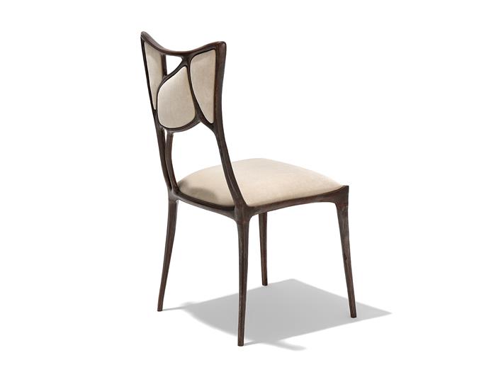 Erosion Dining Chair Aged Aluminum