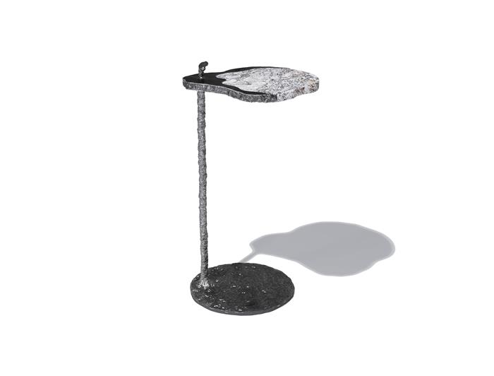 Muse Coctail Table Aged Aluminum