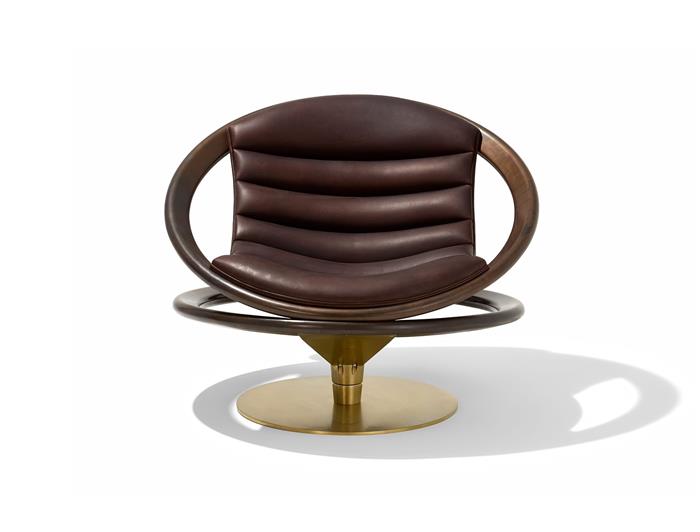 Ring Chair — Oxidized Aluminum