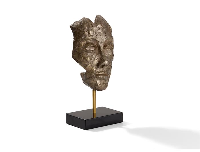 Silhouette Sculpture Silvered Bronz
