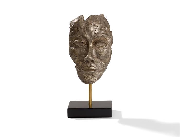 Silhouette Sculpture Silvered Bronz