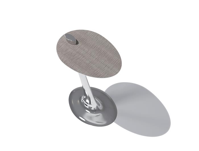 Surf Cocktail Table Polished Aluminum
