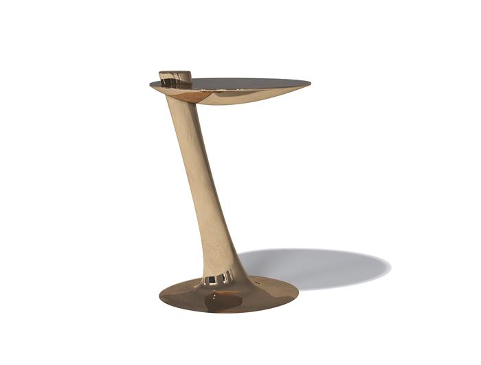 Surf Cocktail Table Polished Natural Bronze