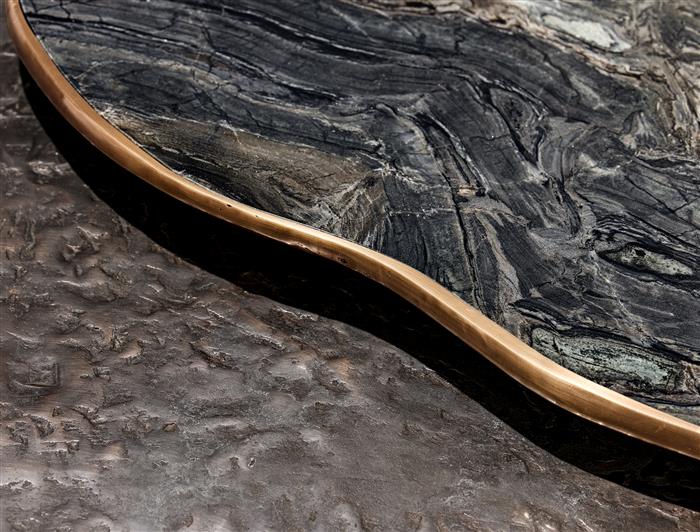 Yin Yang Coffee Table Dark Bronze  & Natural Bronze