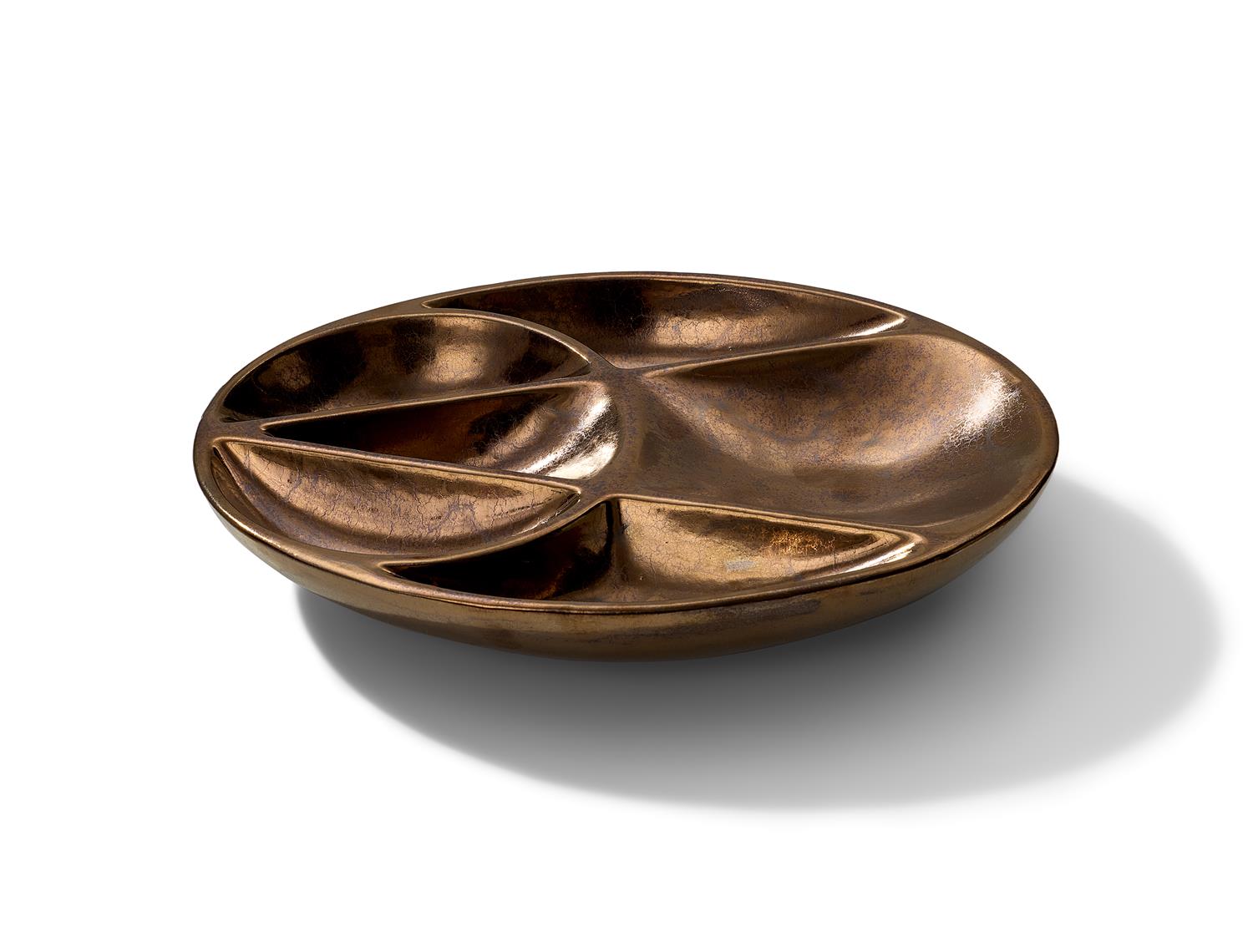 Artiscape Bowl Bronze Glazed Ceramic
