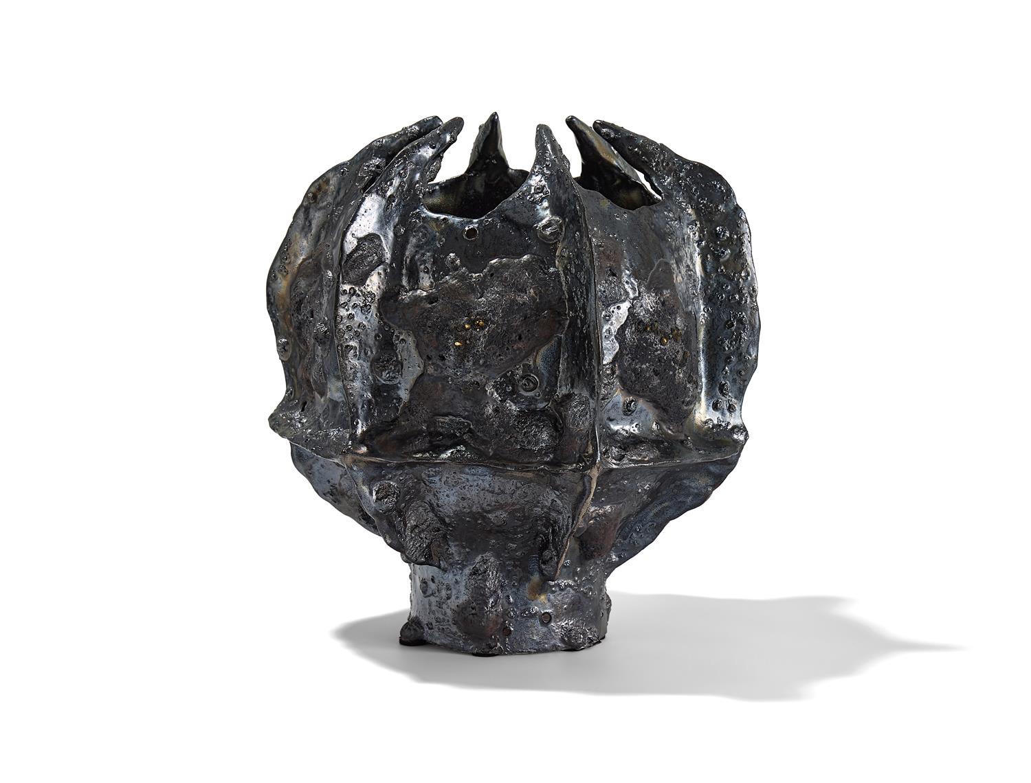 Obsidian Glazed Vessel