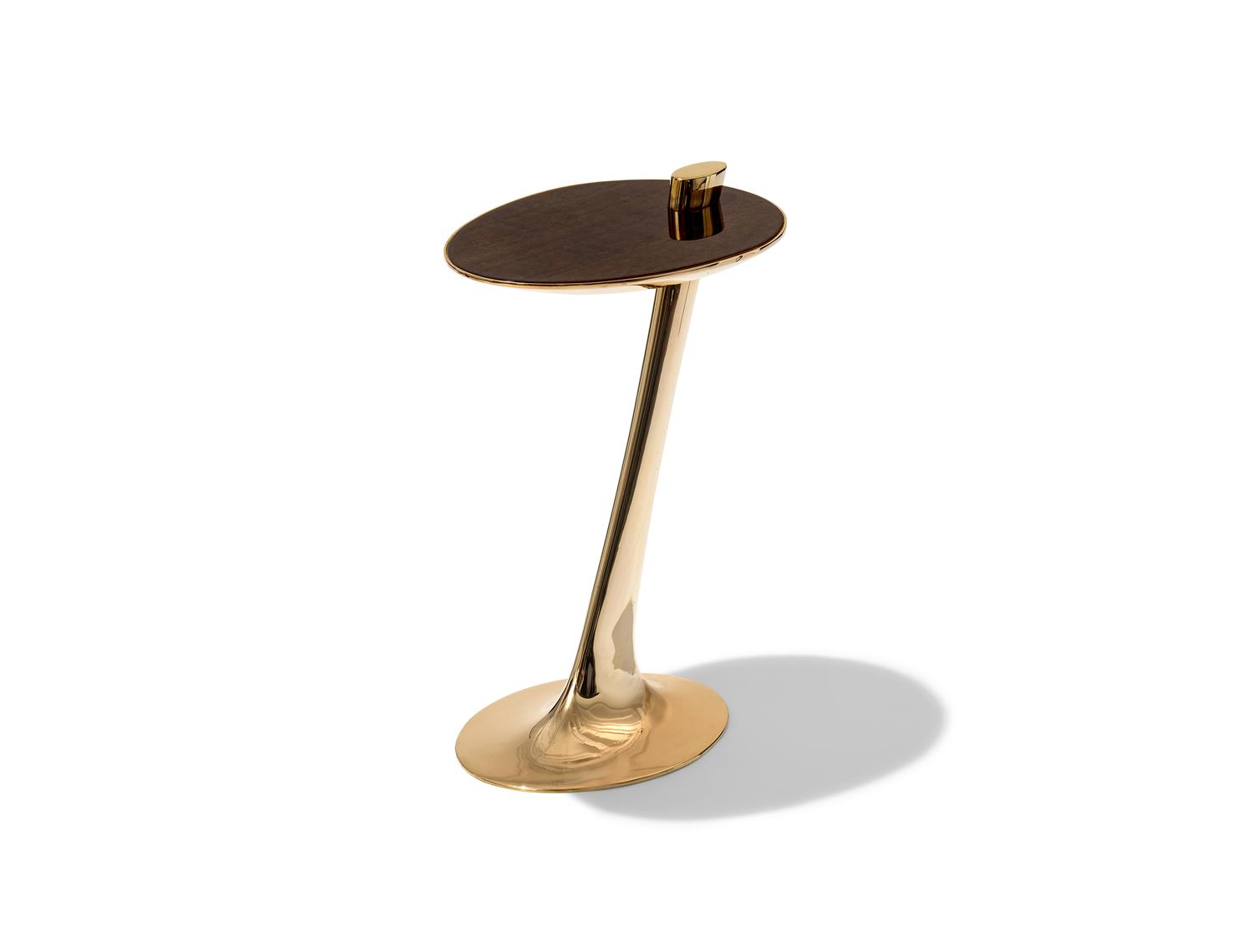 Surf Cocktail Table Polished Natural Bronze