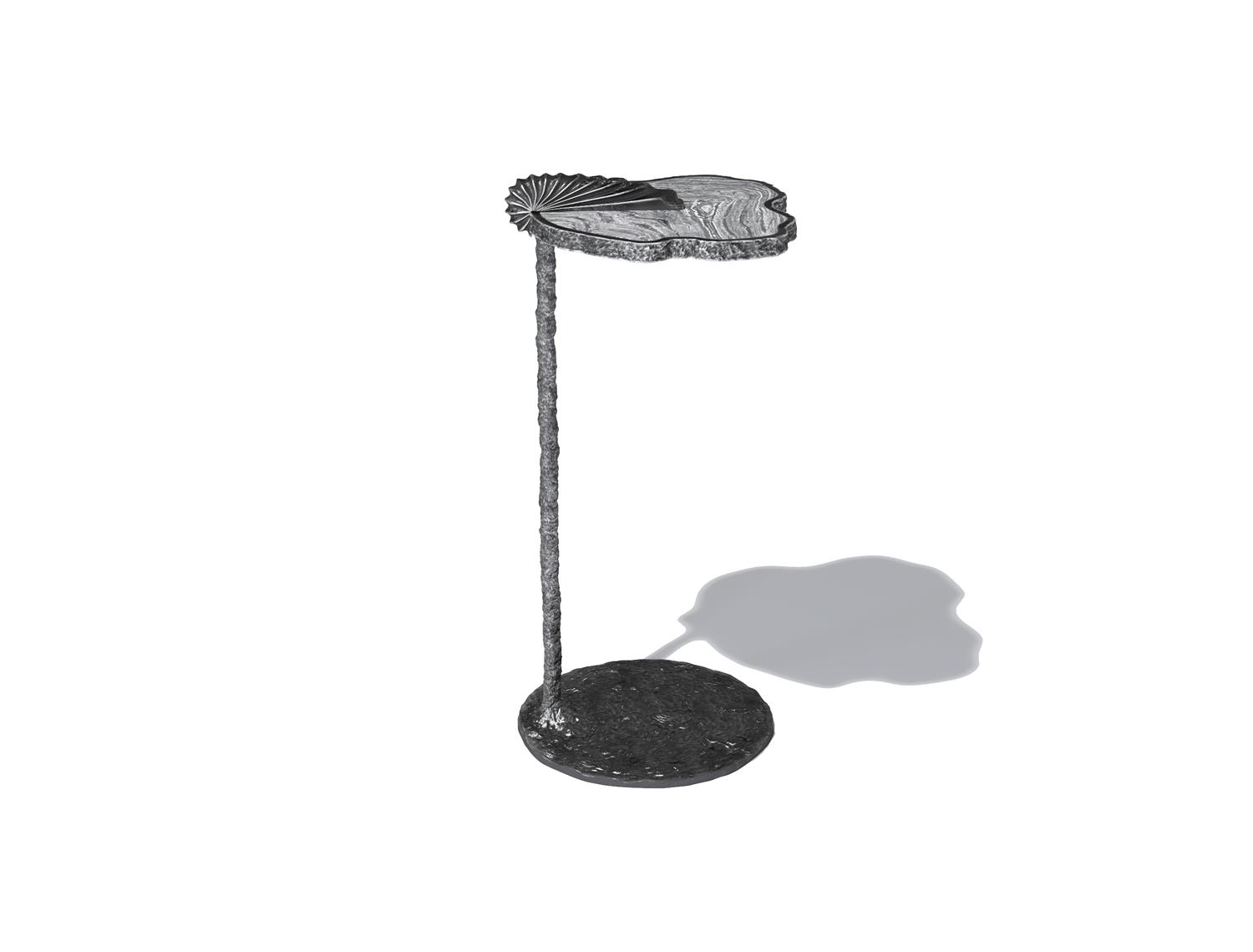 Nautilus Cocktail Table Aged Aluminum