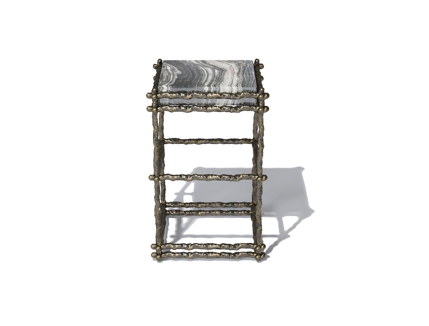 Draft Rectangle Coctail Table Dark Bronze