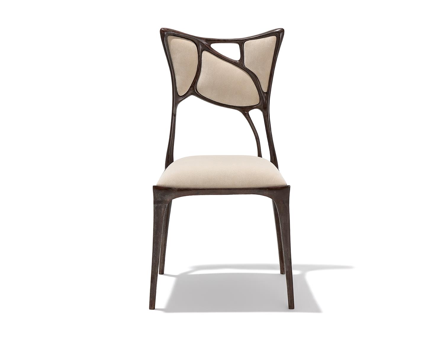 Erosion Dining Chair Aged Aluminum