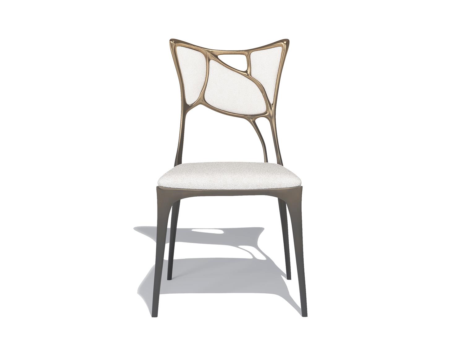 Erosion Dining Chair Dark To Natural Bronze Gradient