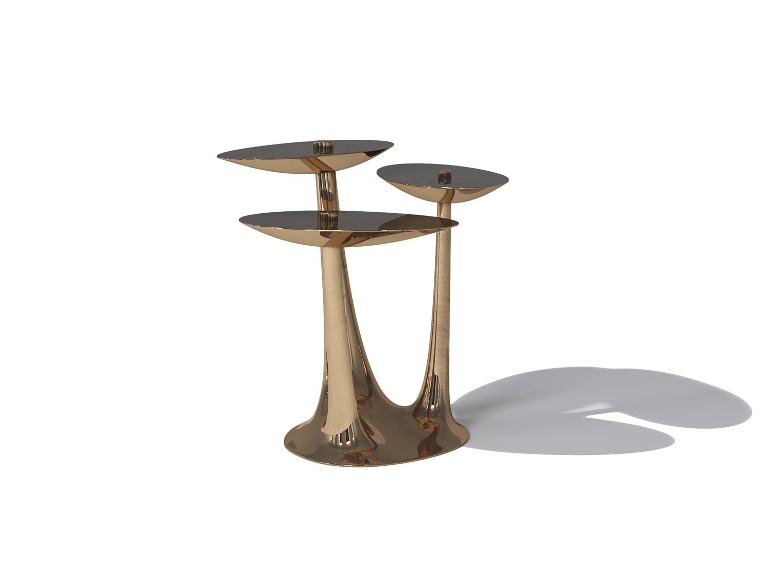 Lily Side Table Naturel Bronze