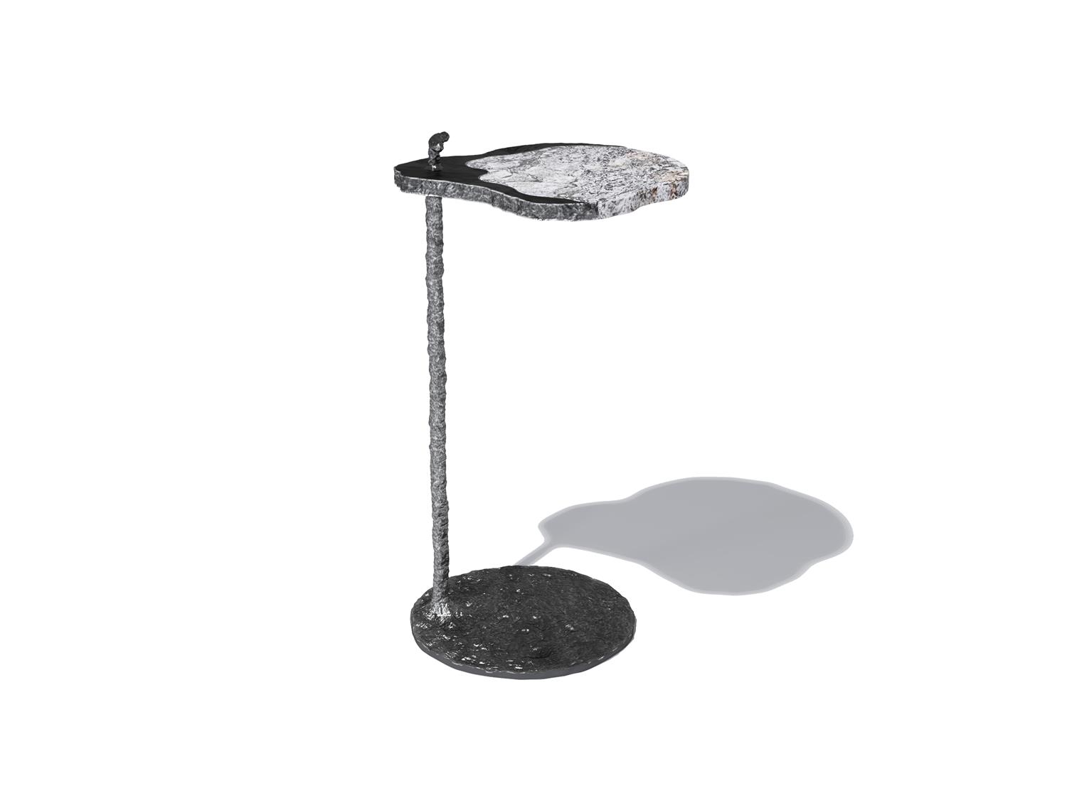 Muse Coctail Table Aged Aluminum